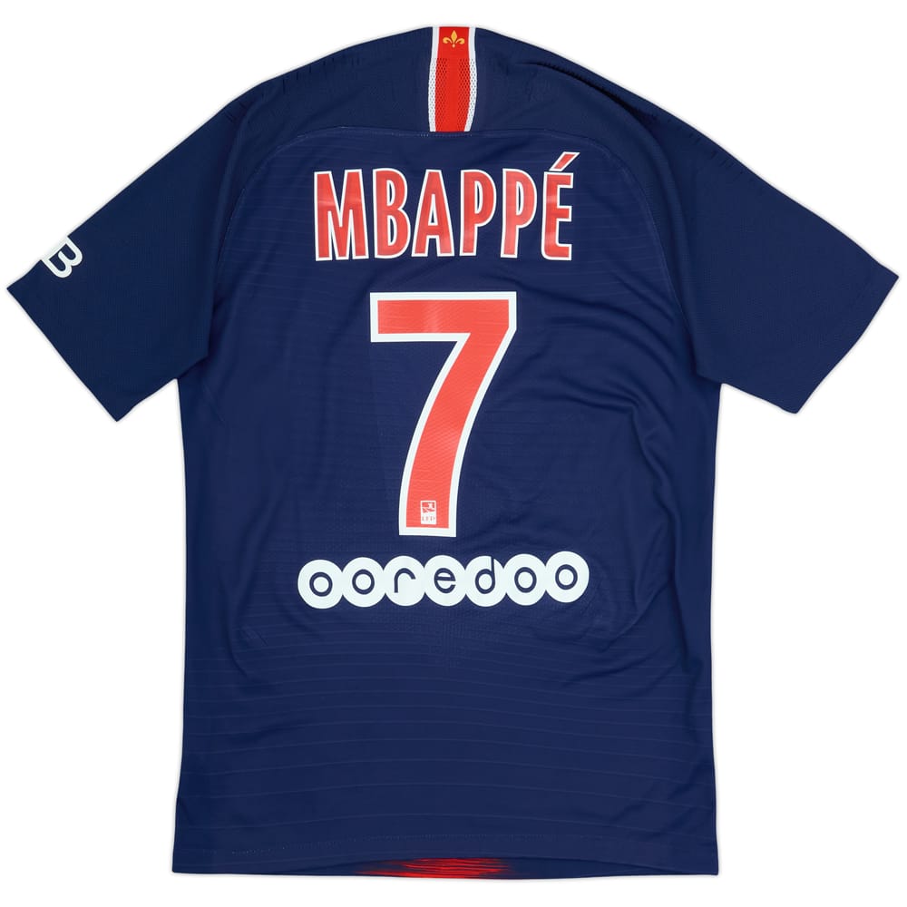 2018-19 Paris Saint-Germain Authentic Home Shirt Mbappe #7 - 7/10 - (S)