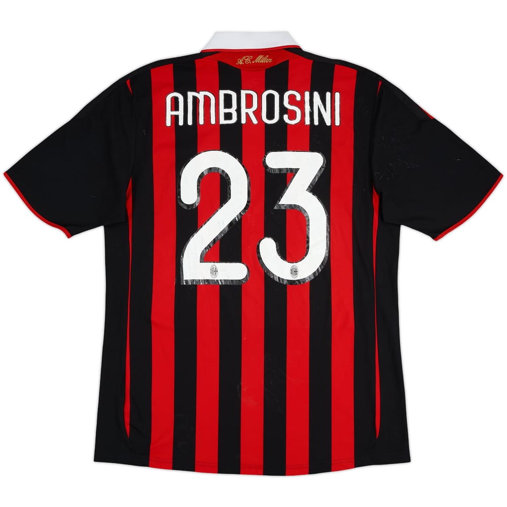 2009-10 AC Milan Home Shirt Ambrosini #23 - 5/10 - (L)