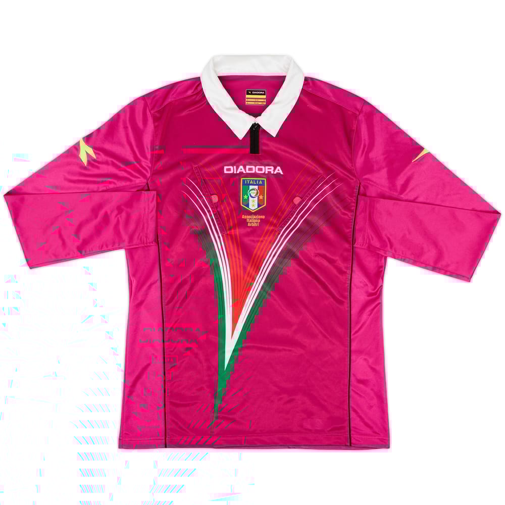 2012-13 Italy Diadora Referee L/S Shirt - 9/10 - (M)