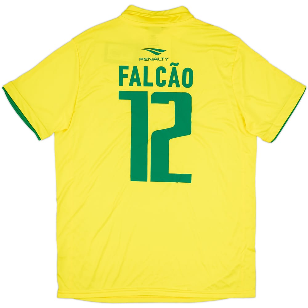 2016 Brazil Futsal Home Shirt Falcao #12 (L)