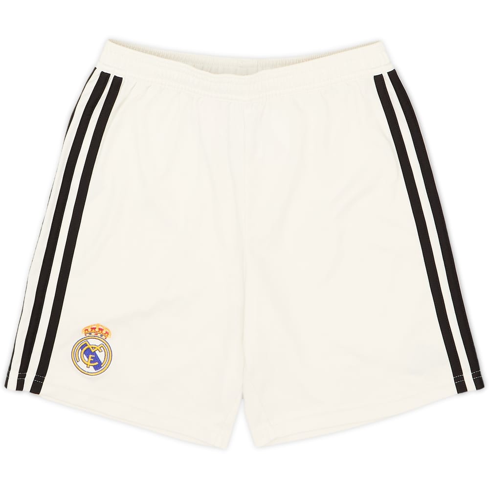 2018-19 Real Madrid adidas Home Shorts - 8/10 - (11-12 Years)