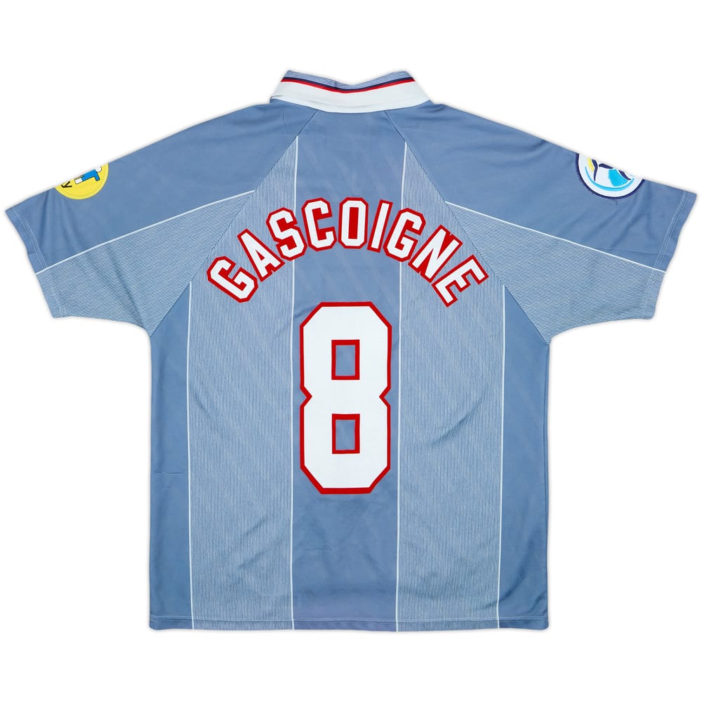 1996-97 England Away Shirt Gascoigne #8 - 8/10 - (M)