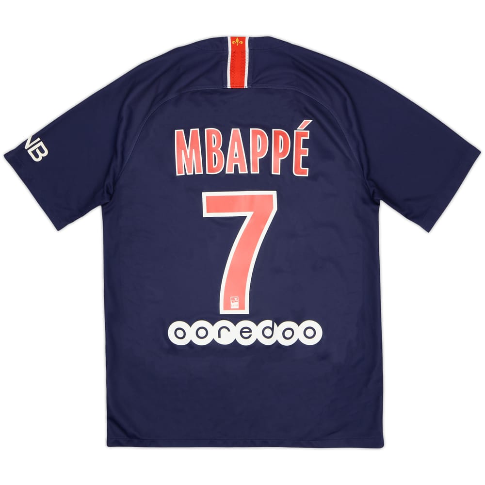 2018-19 Paris Saint-Germain Home Shirt Mbappe #7 - 6/10 - (S)