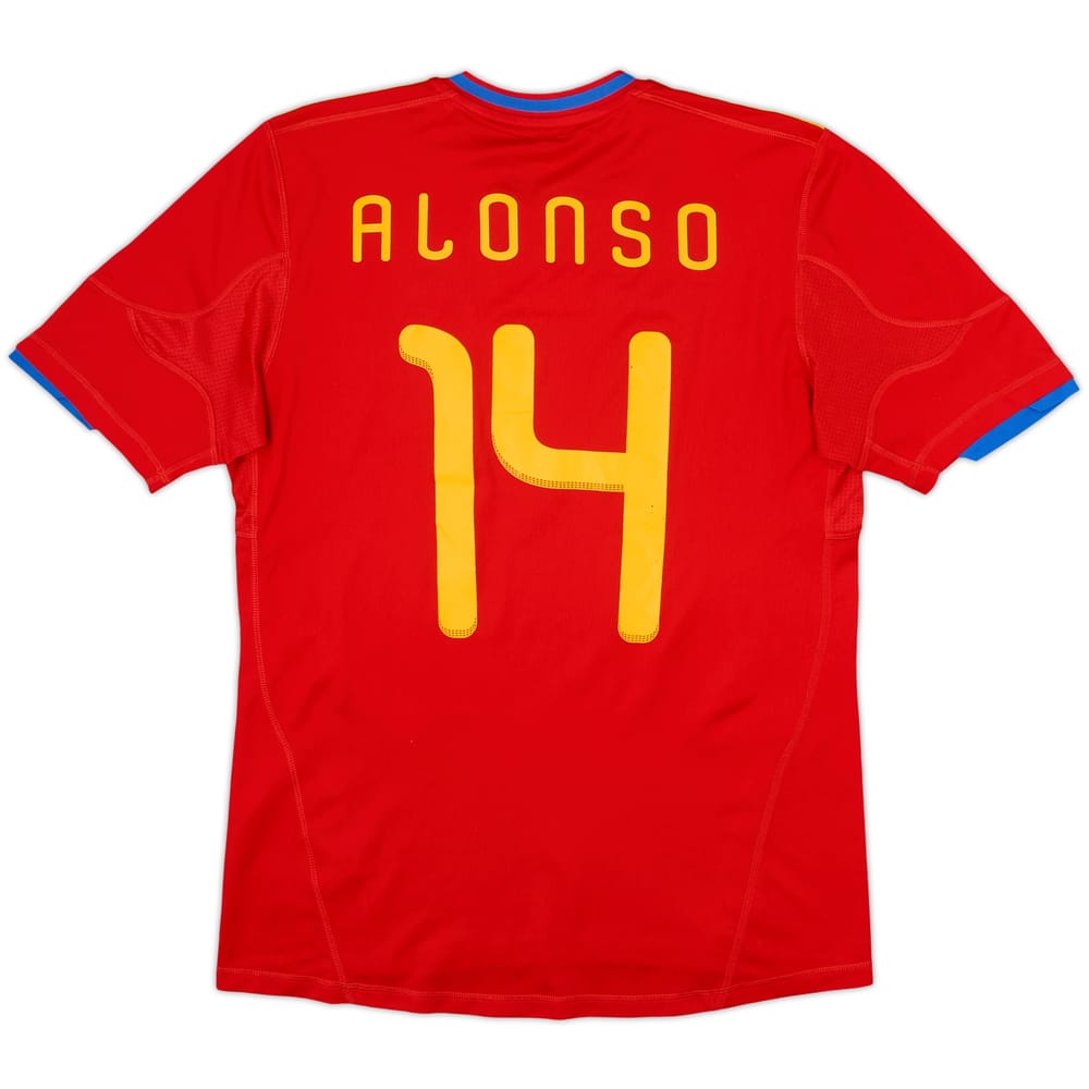 2009-10 Spain Home Shirt Alonso #14 - 7/10 - (M)