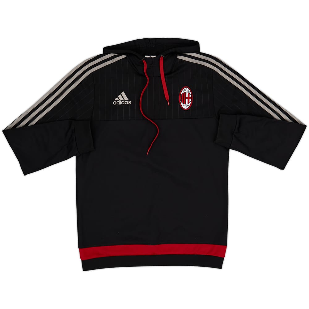 2015-16 AC Milan adidas Hooded Sweat Top - 7/10 - (S)