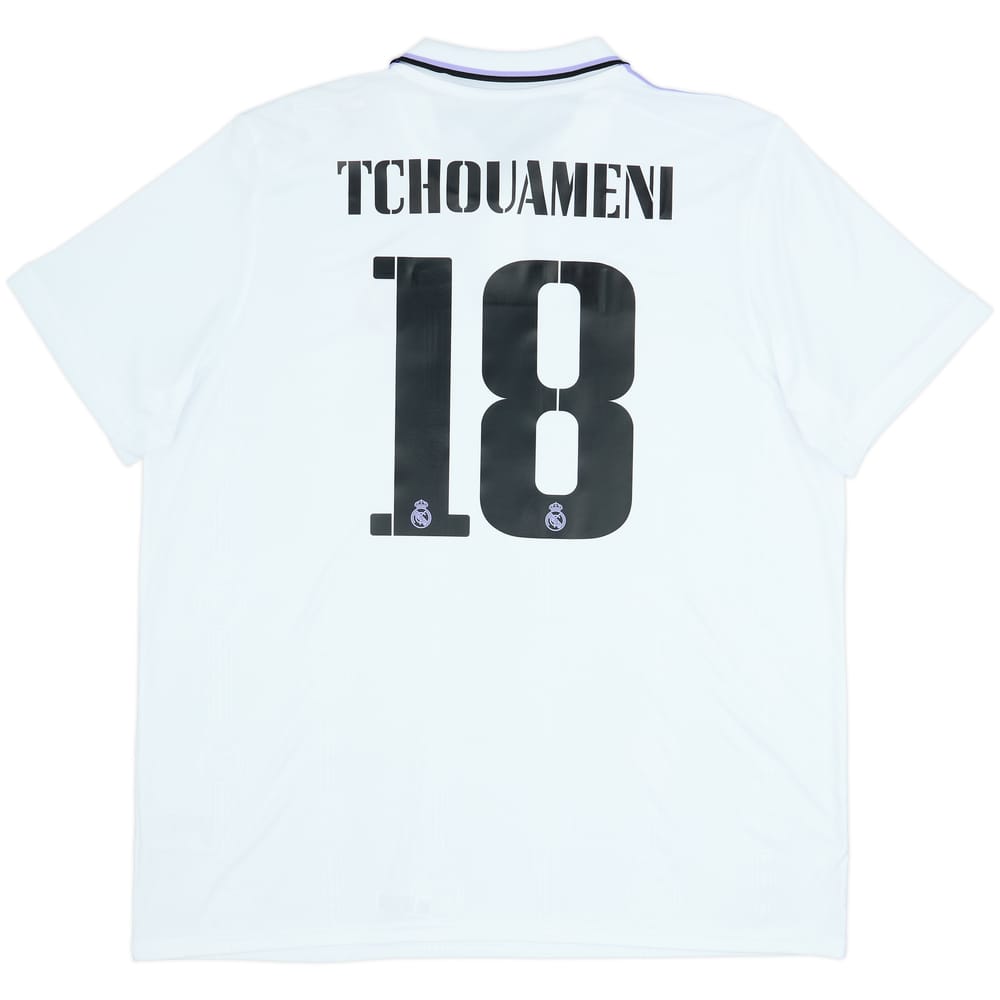 2022-23 Real Madrid Home Shirt Tchouameni #18 (XXL)