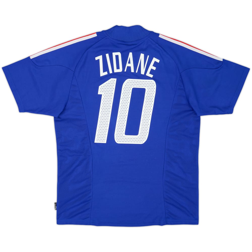 2002-04 France Home Shirt Zidane #10 - 9/10 - (M)