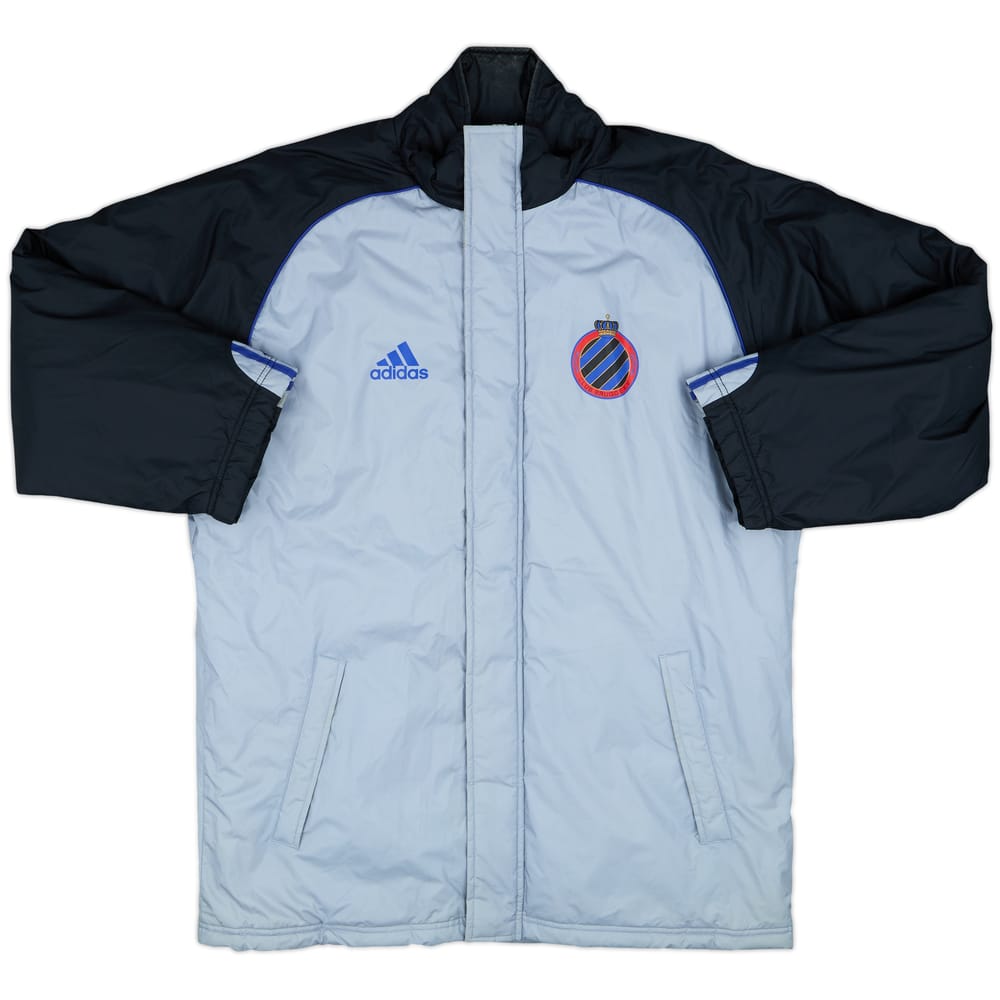 2002-03 Club Brugge adidas Padded Bench Coat - 6/10 - (L)