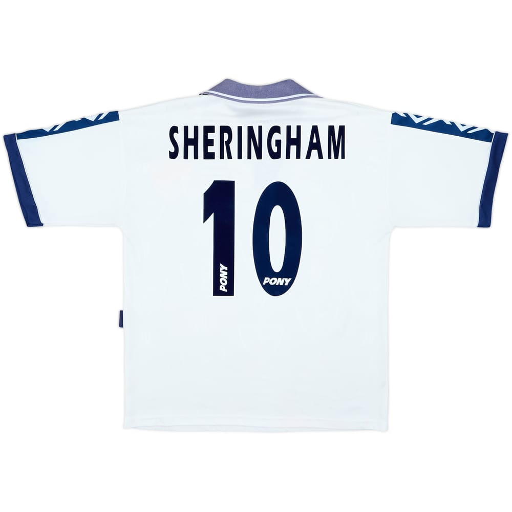 1995-97 Tottenham Home Shirt Sheringham #10 - 7/10 - (M)