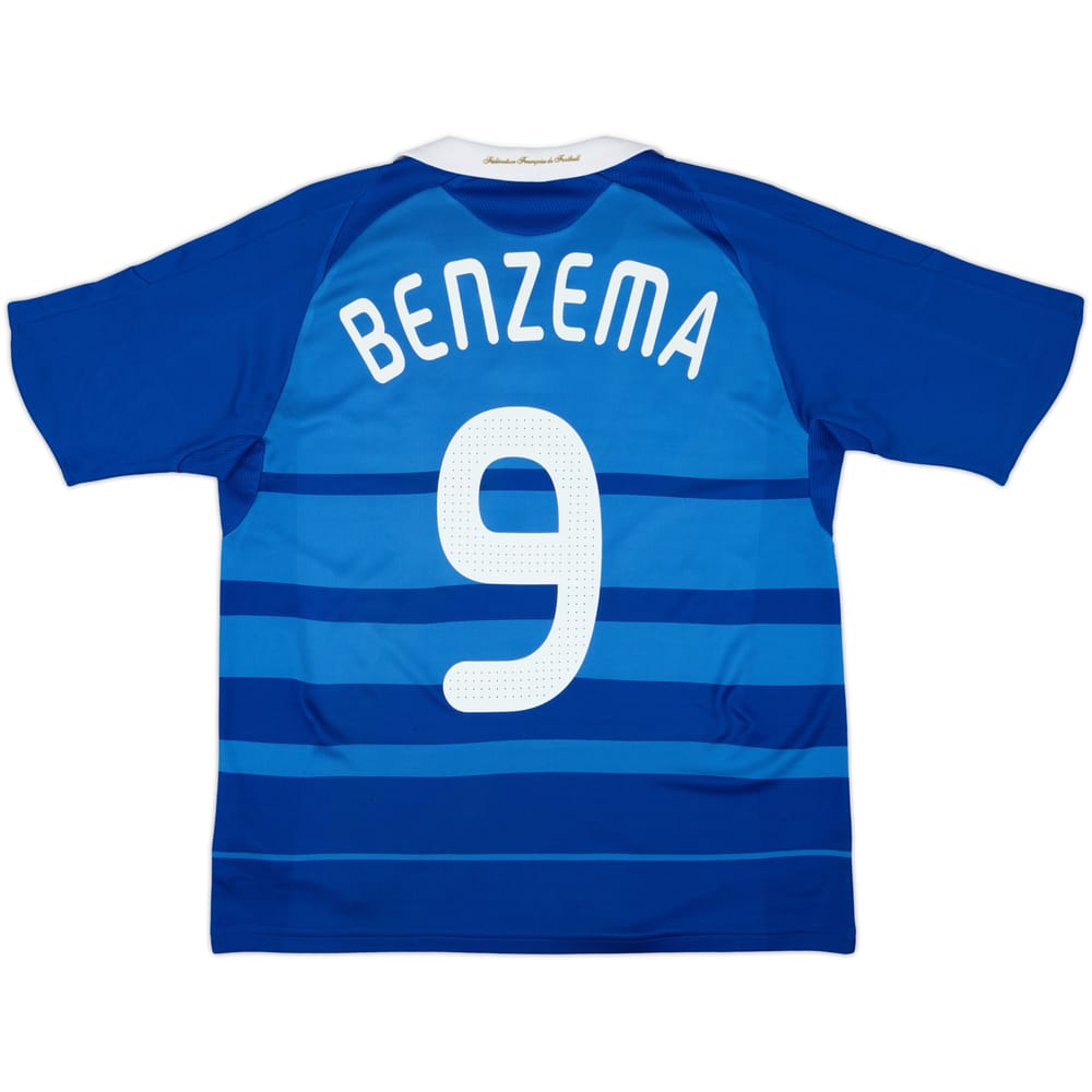 2008-09 France Home Shirt Benzema #9 - 8/10 - (XL.Boys)