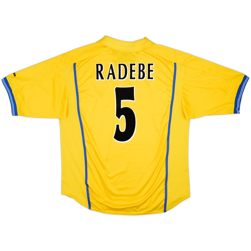 2000-02 Leeds United Away Shirt Radebe #5 - 8/10 - (XL)