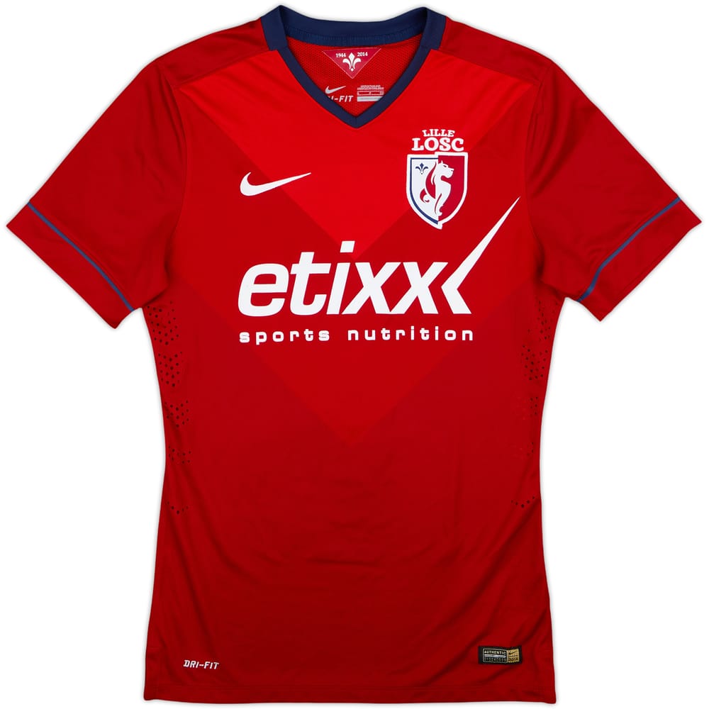 2014-15 Lille Authentic Home Shirt - 8/10 - (S)