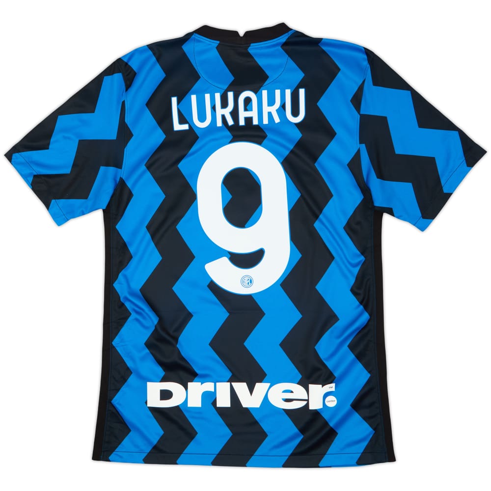 2020-21 Inter Milan Home Shirt Lukaku #9 - 9/10 - (S)