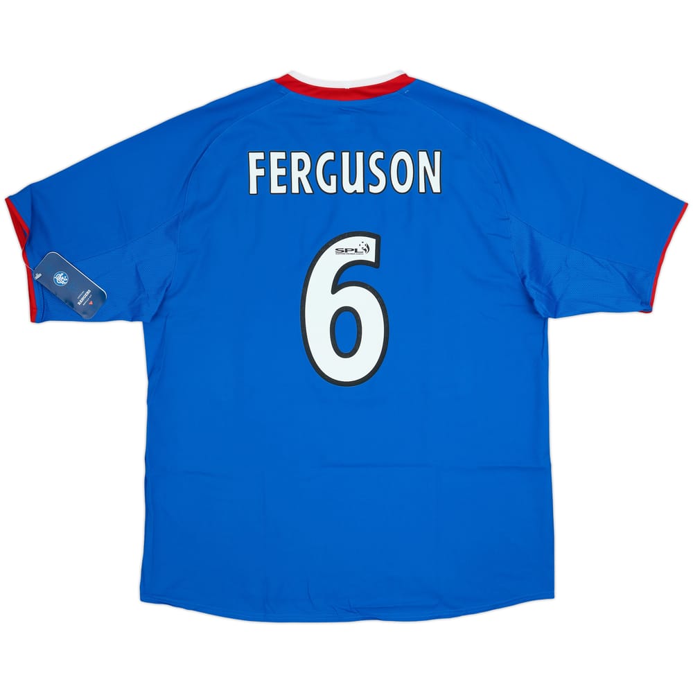 2003-05 Rangers Home Shirt Ferguson #6 (XL)