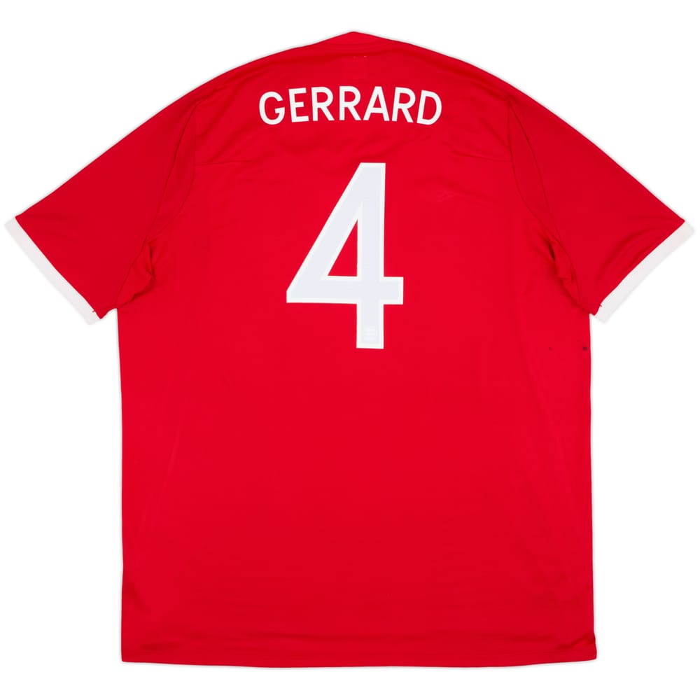2010-11 England Away Shirt Gerrard #4 - 8/10 - (3XL)