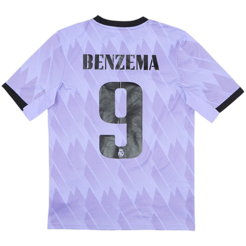 2022-23 Real Madrid Away Shirt Benzema #9 - 8/10 - (15-16 Years)