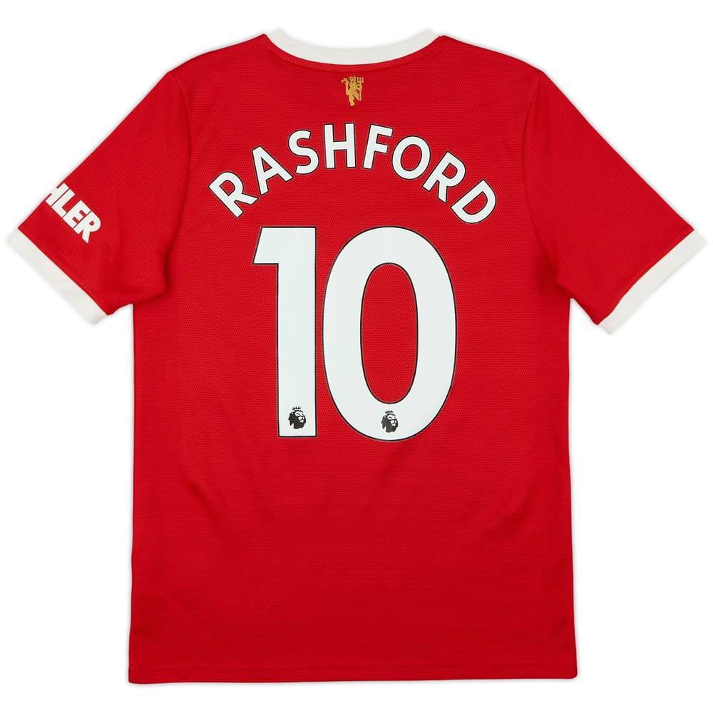 2021-22 Manchester United Home Shirt Rashford #10 - 9/10 - (15-16 Years)