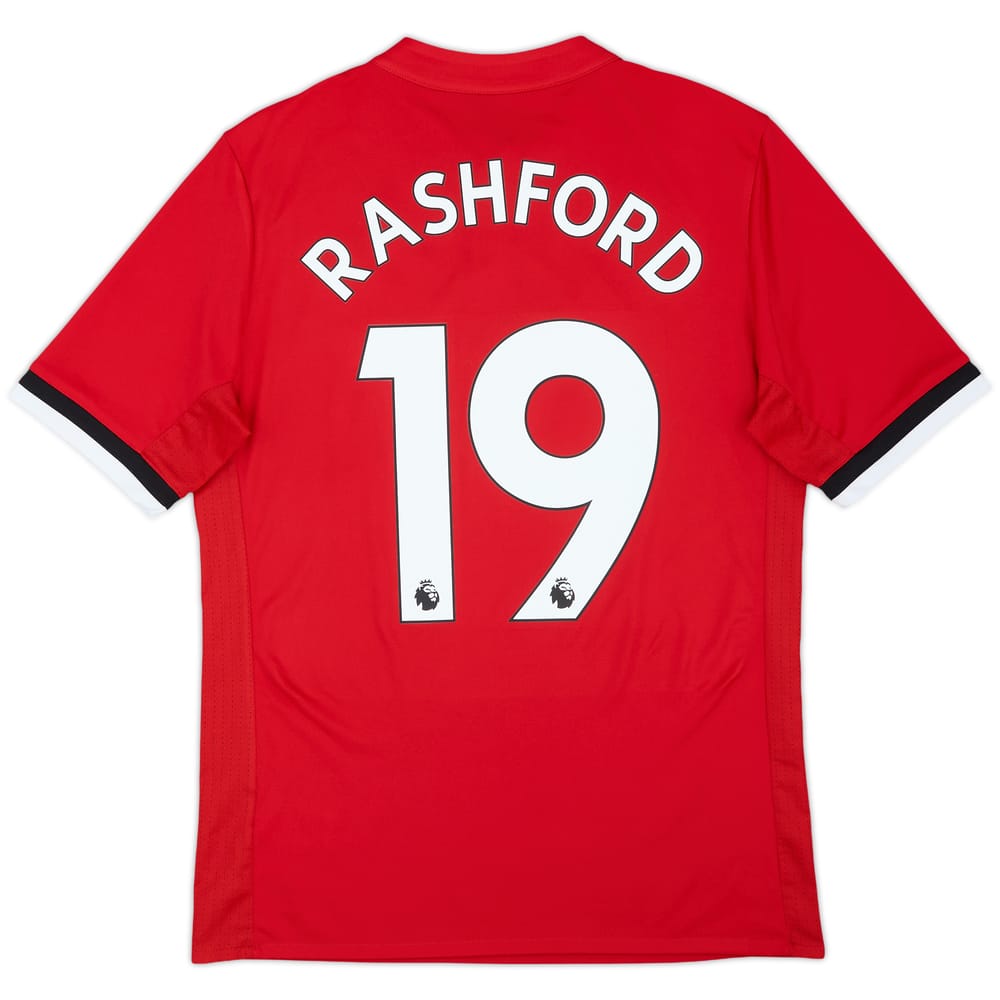 2017-18 Manchester United Home Shirt Rashford #19 - 8/10 - (15-16 Years)