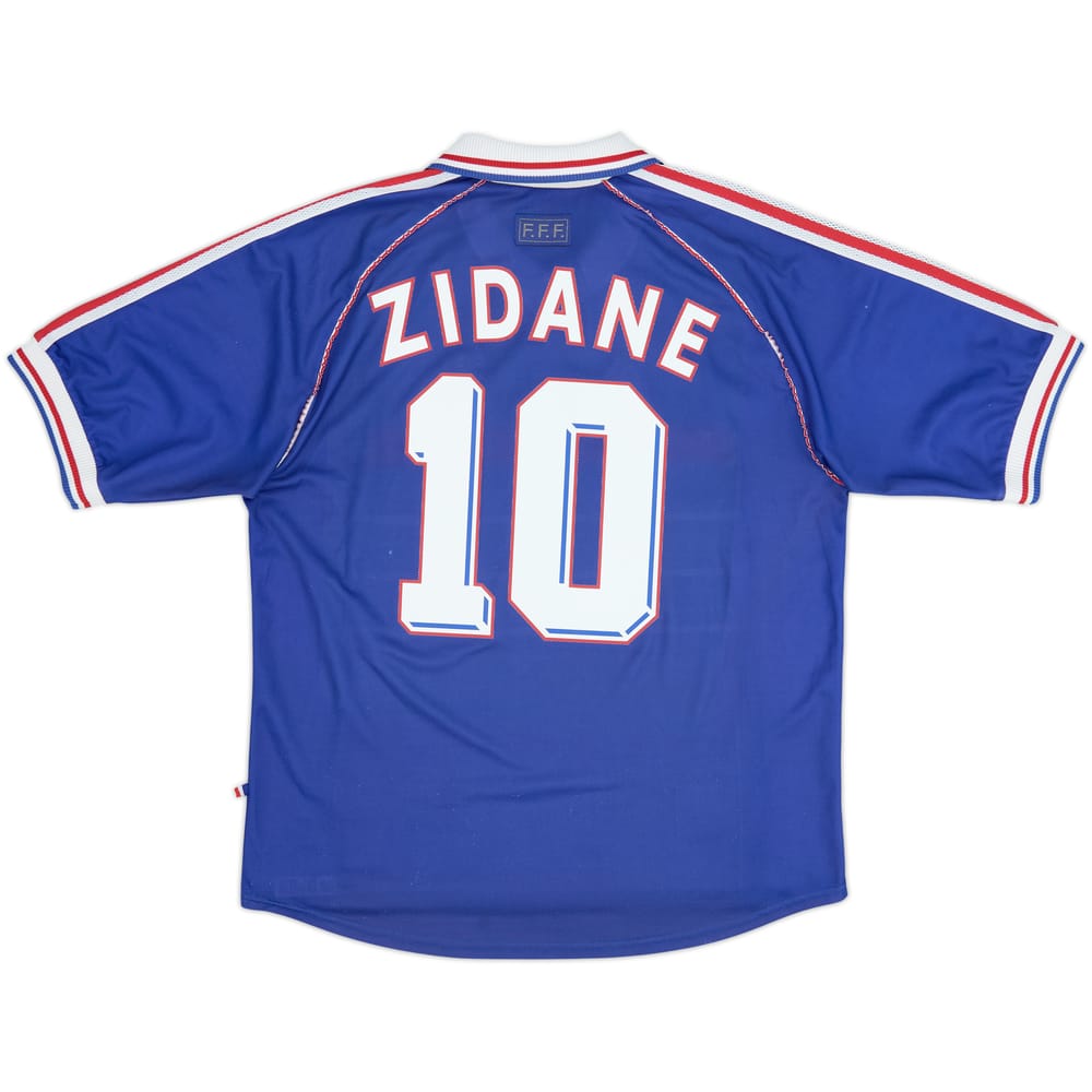 1998-00 France Home Shirt Zidane #10 - 8/10 - (L)
