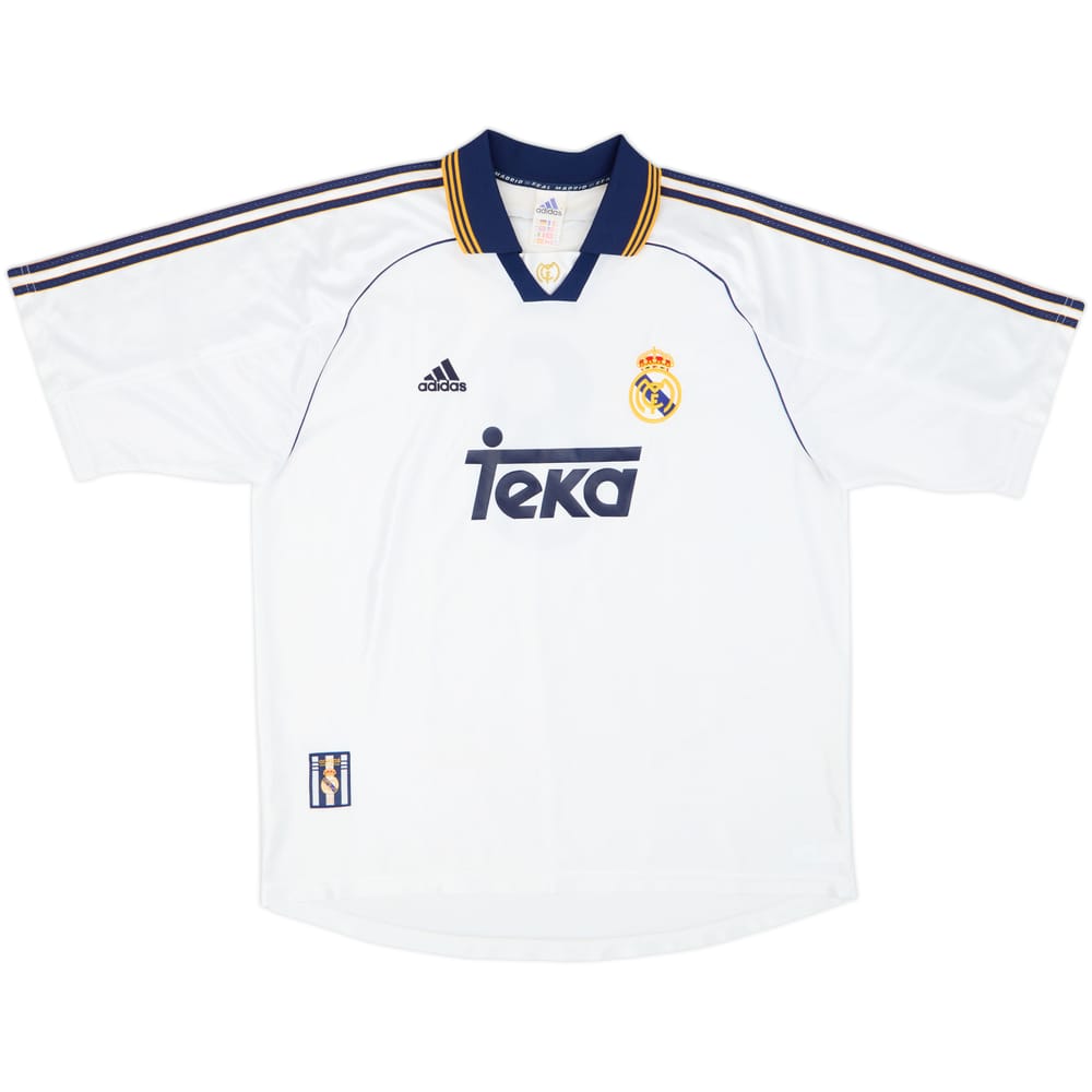1998-00 Real Madrid Home Shirt #8 - 7/10 - (XL)