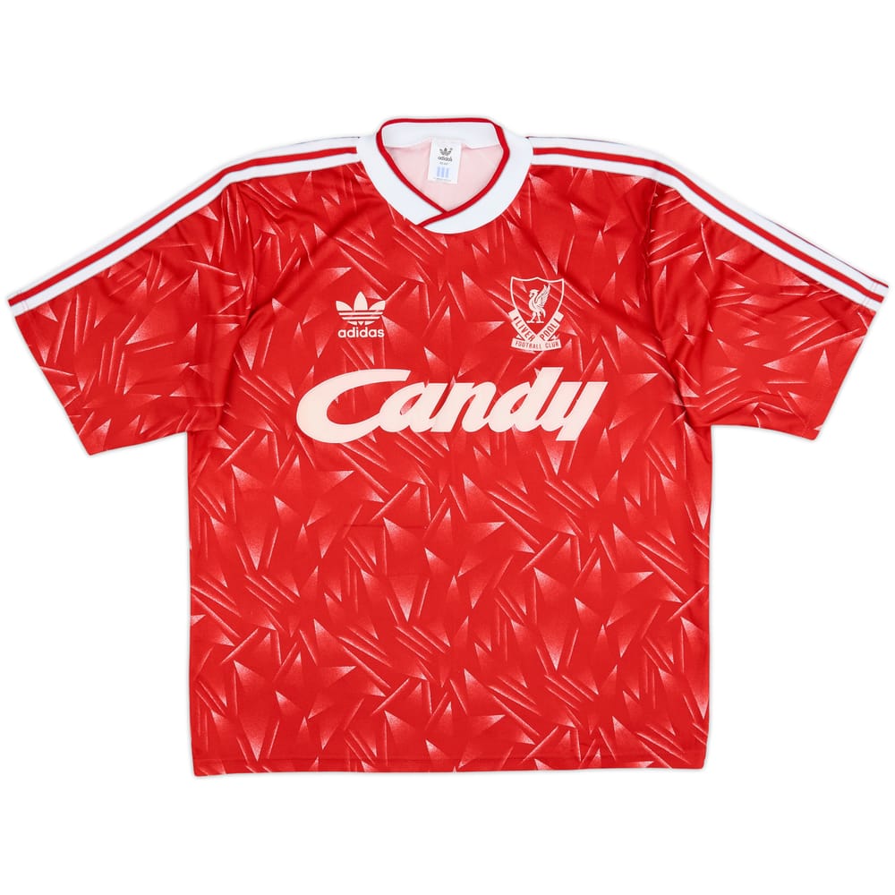 1989-91 Liverpool Home Shirt - 7/10 - (L)