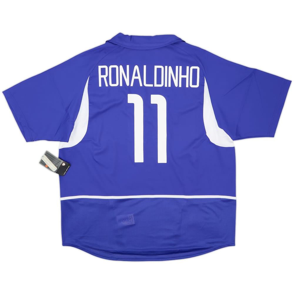 2002-04 Brazil Away Shirt Ronaldinho #11 (XXL)