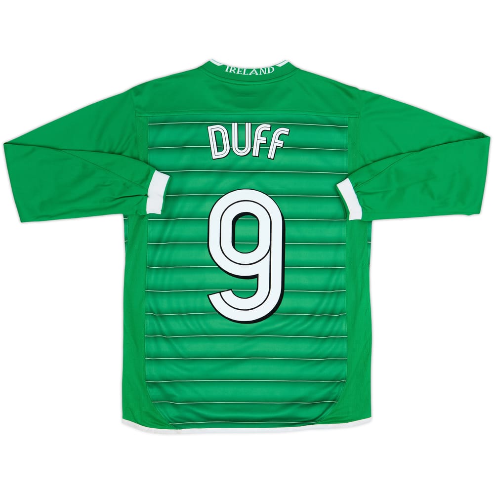 2003-04 Ireland Home L/S Shirt Duff #9 - 8/10 - (15-16 Years)
