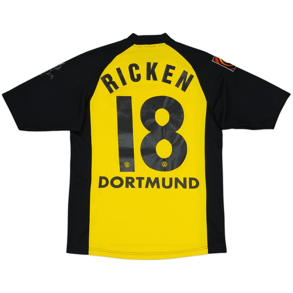 2001-02 Borussia Dortmund Home Shirt Ricken #18 - 4/10 - (S)