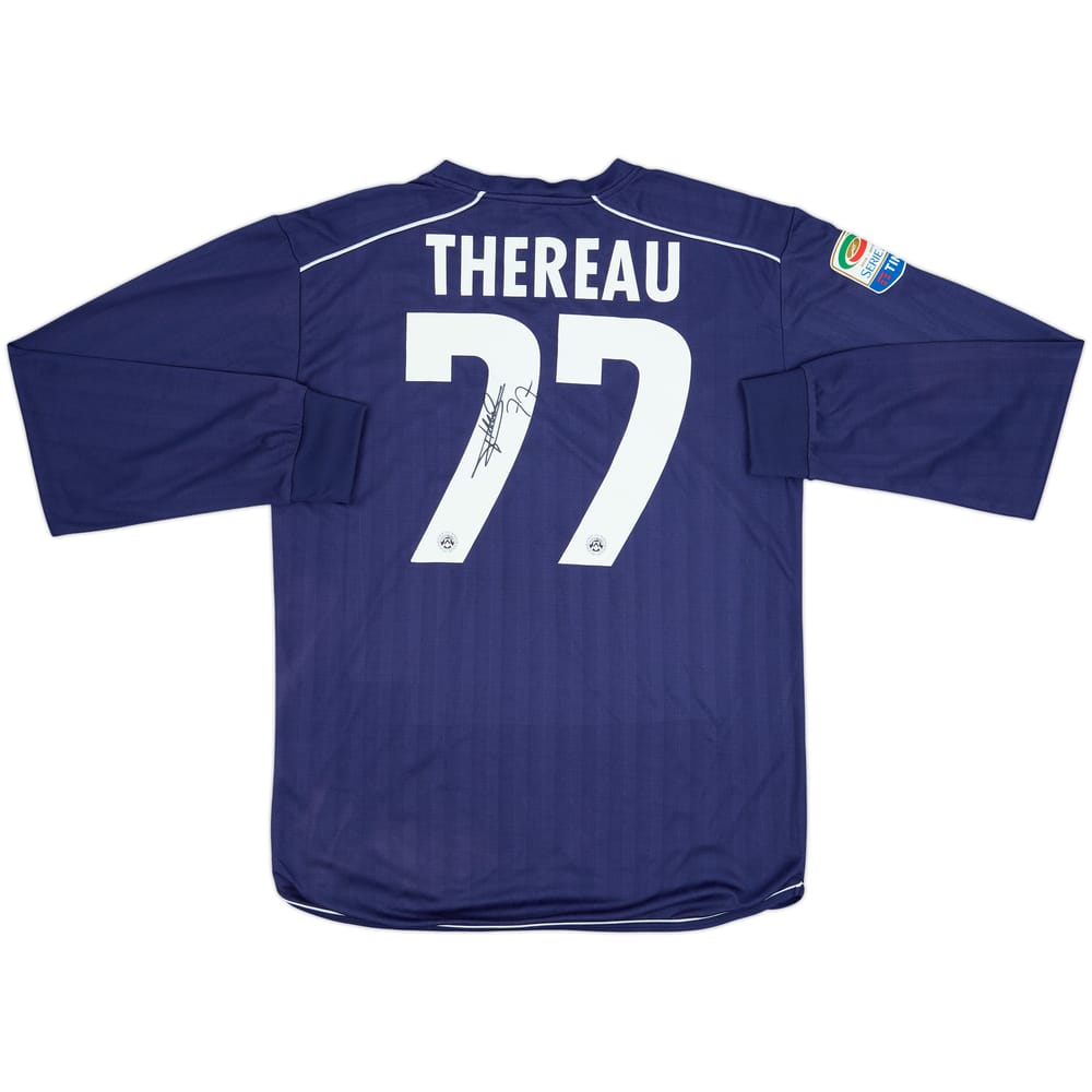 2014-15 Udinese Match Issue Signed Away L/S Shirt Thereau #77