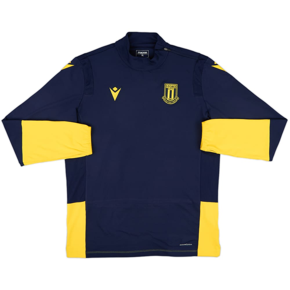 2020-21 Stoke City Macron 1/4 Zip Training Top - 10/10 - (XL)