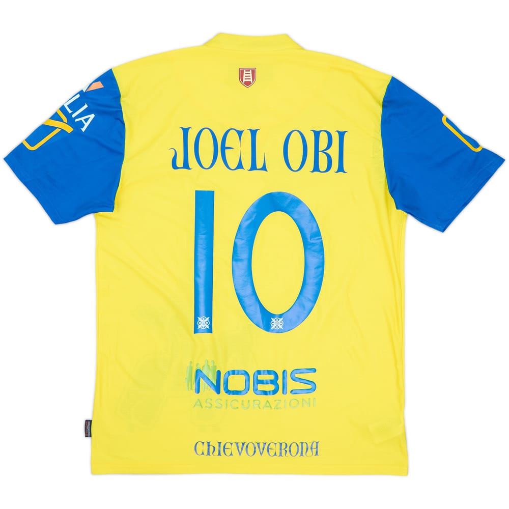 2019-20 Chievo Verona Match Issue Home Shirt Joel Obi #10