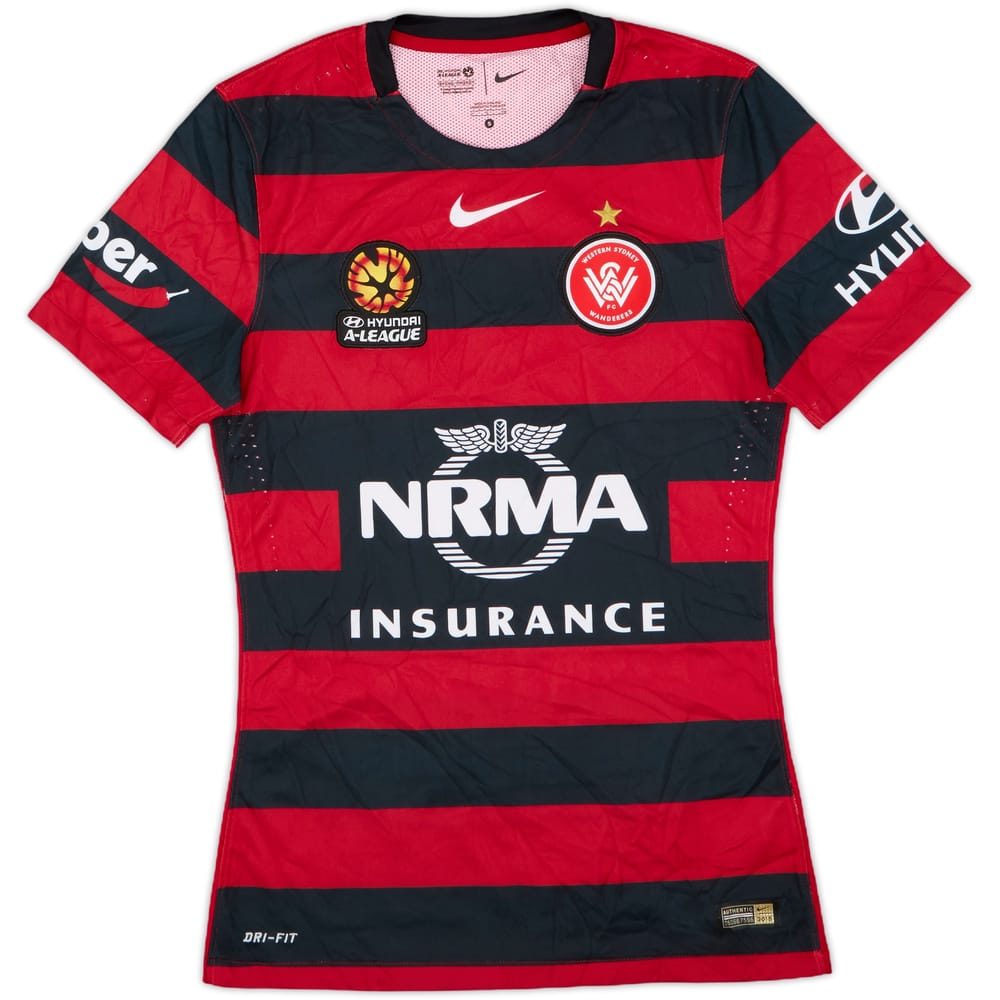 2015-16 Western Sydney Wanderers Authentic Home Shirt - 8/10 - (S)