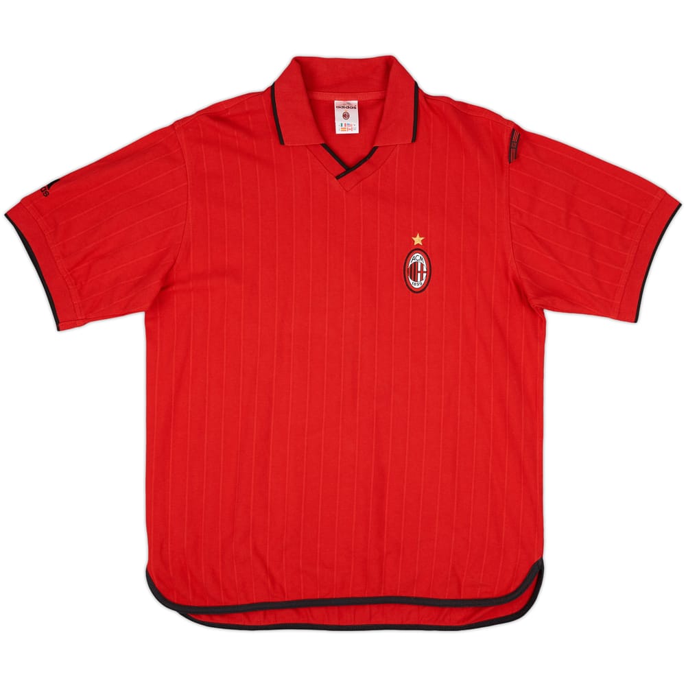 2001-02 AC Milan adidas Training Shirt - 8/10 - (M)