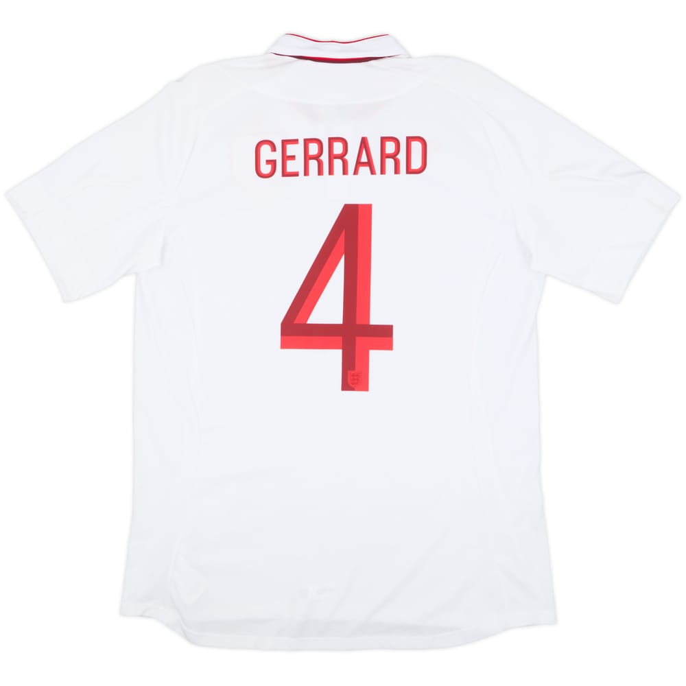 2012-13 England Home Shirt Gerrard #4 (L)