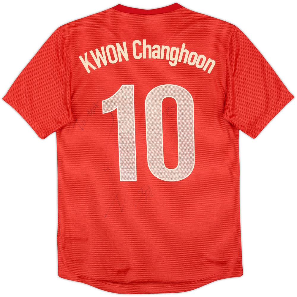 2012-13 South Korea Signed Home Shirt KWON Changhoon #10 - 8/10 - (M)