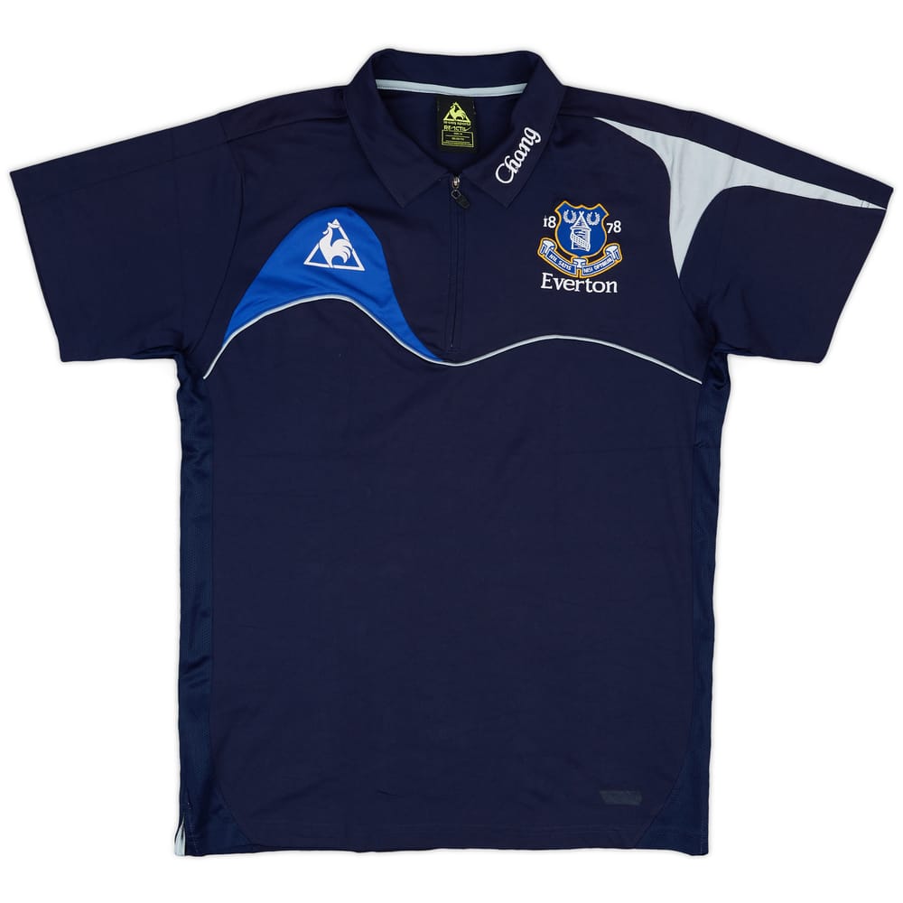 2009-10 Everton Le Coq Sportif 1/4 Zip Polo Shirt - 7/10 - (M)