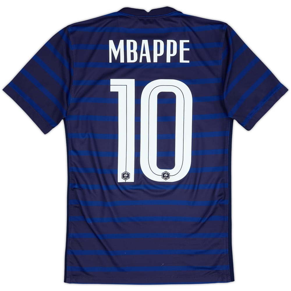 2020-21 France Home Shirt Mbappe #10 - 8/10 - (XS)