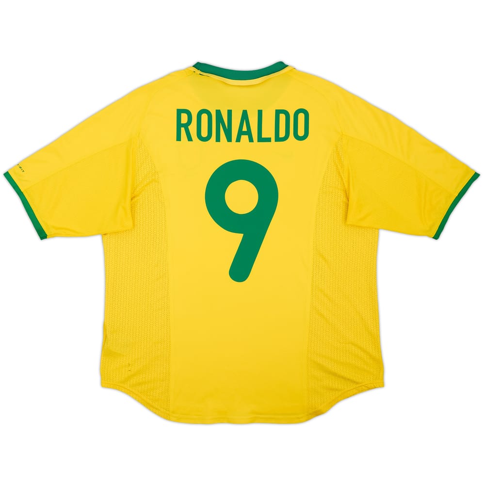 2000-02 Brazil Home Shirt Ronaldo #9 - 5/10 - (XL)