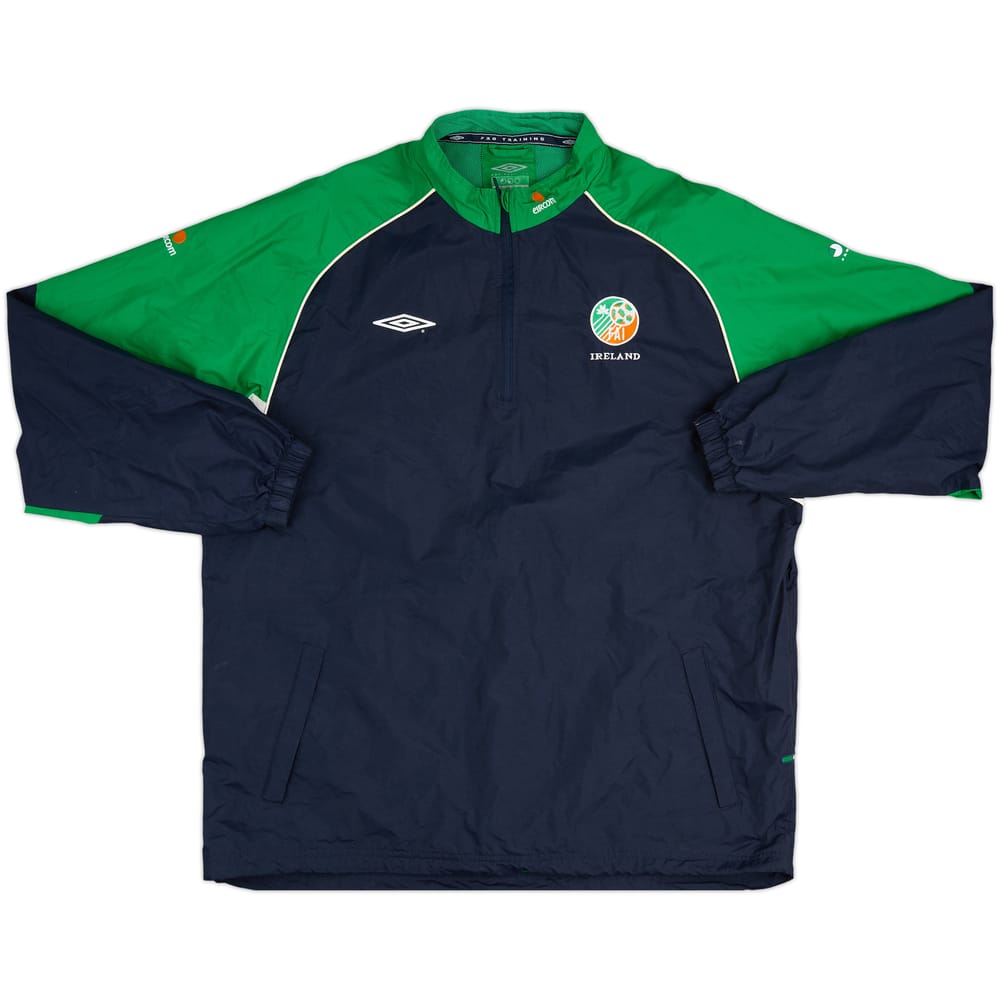 2002-03 Ireland Umbro 1/4 Zip Drill Top - 8/10 - (XXL)