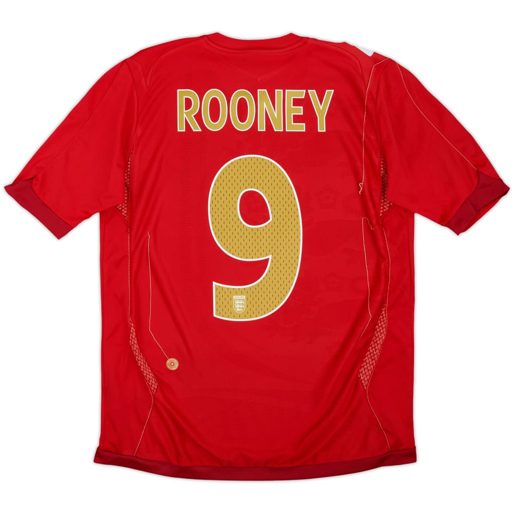 2006-08 England Away Shirt Rooney #9 - 6/10 - (S)