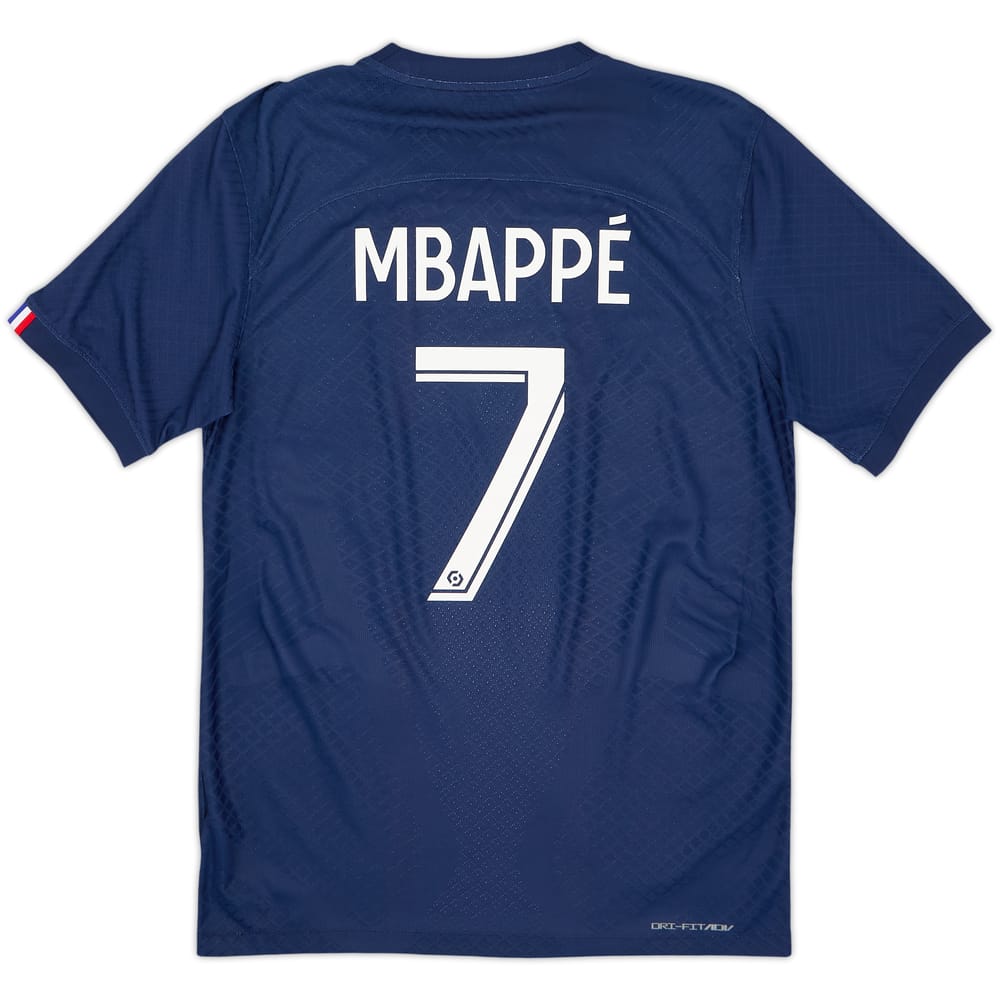 2022-23 Paris Saint-Germain Authentic Home Shirt Mbappe #7 - 9/10 - (S)