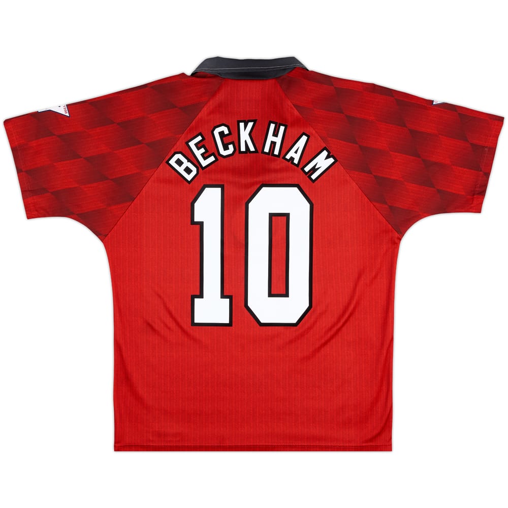 1996-98 Manchester United Home Shirt Beckham #10 - 5/10 - (M)