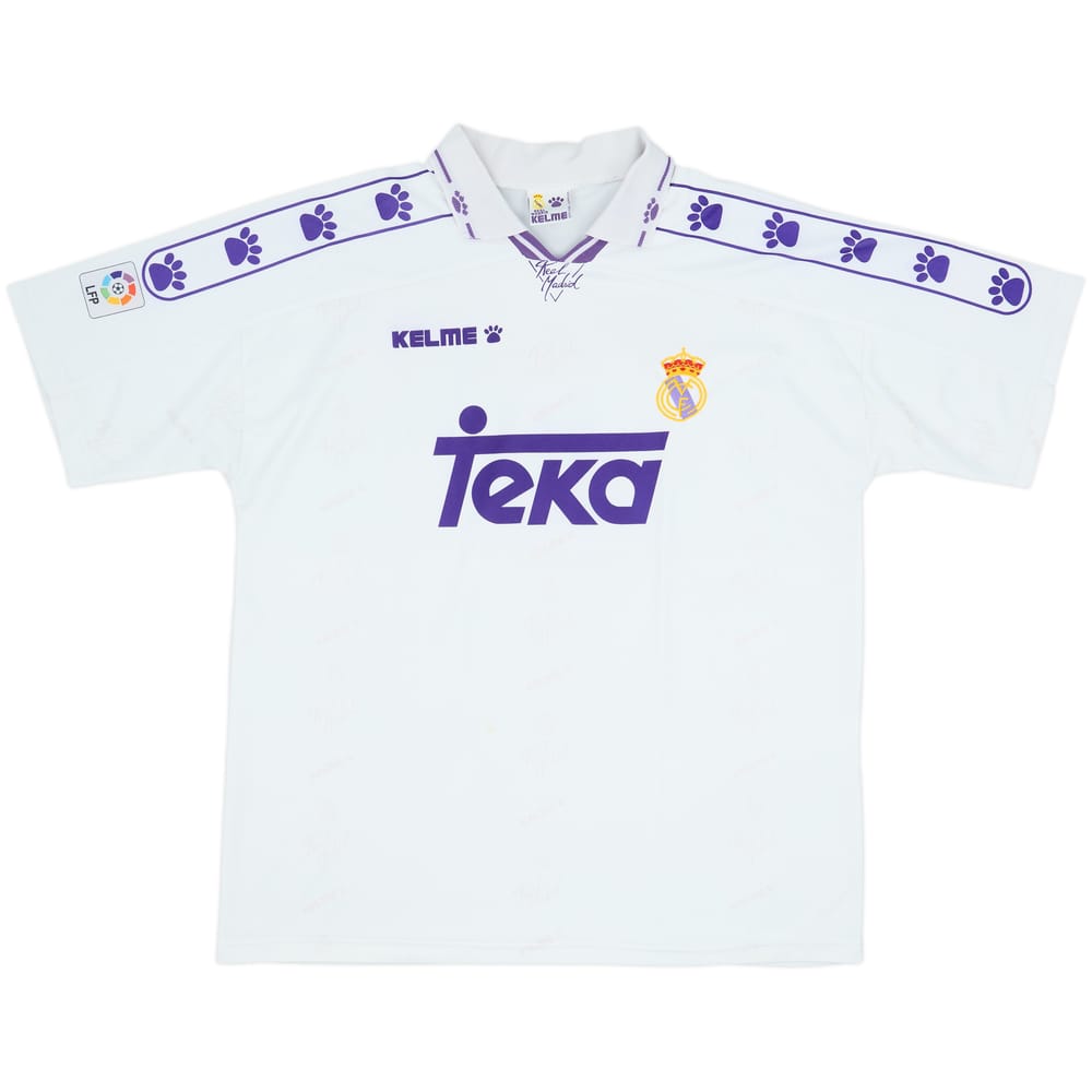 1994-96 Real Madrid Home Shirt - 7/10 - (XL)