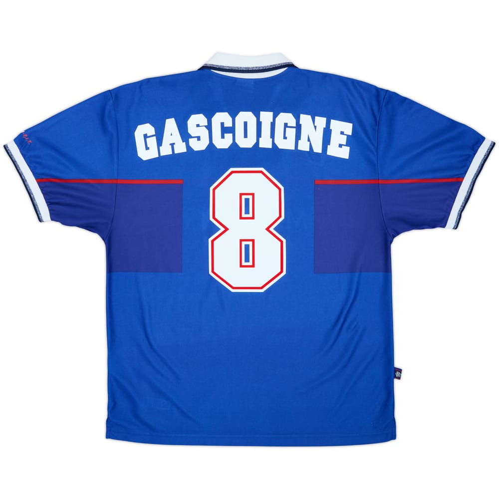 1997-99 Rangers Home Shirt Gascoigne #8 - 6/10 - (L)