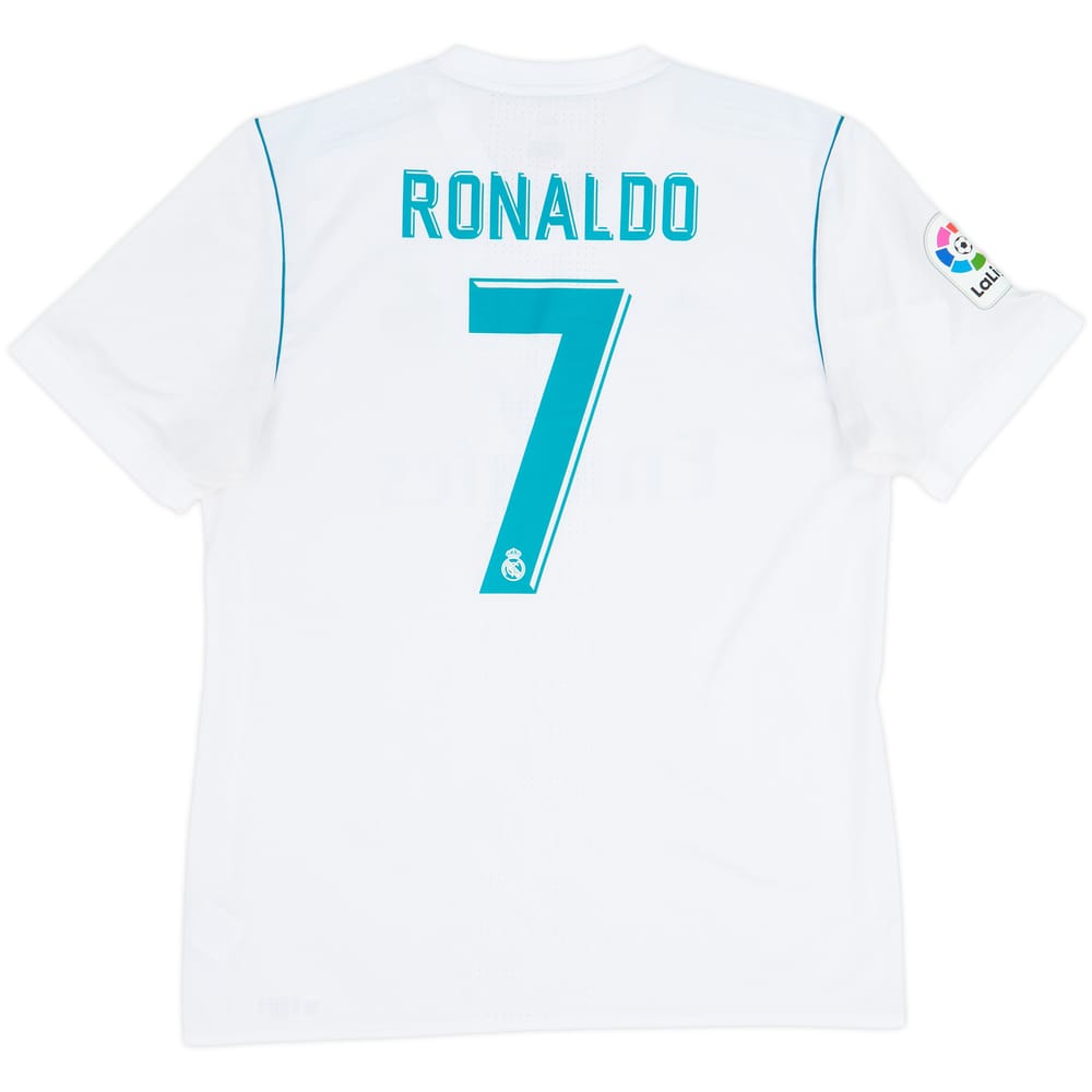 2017-18 Real Madrid Authentic Home Shirt Ronaldo #7 - 8/10 - (XL)