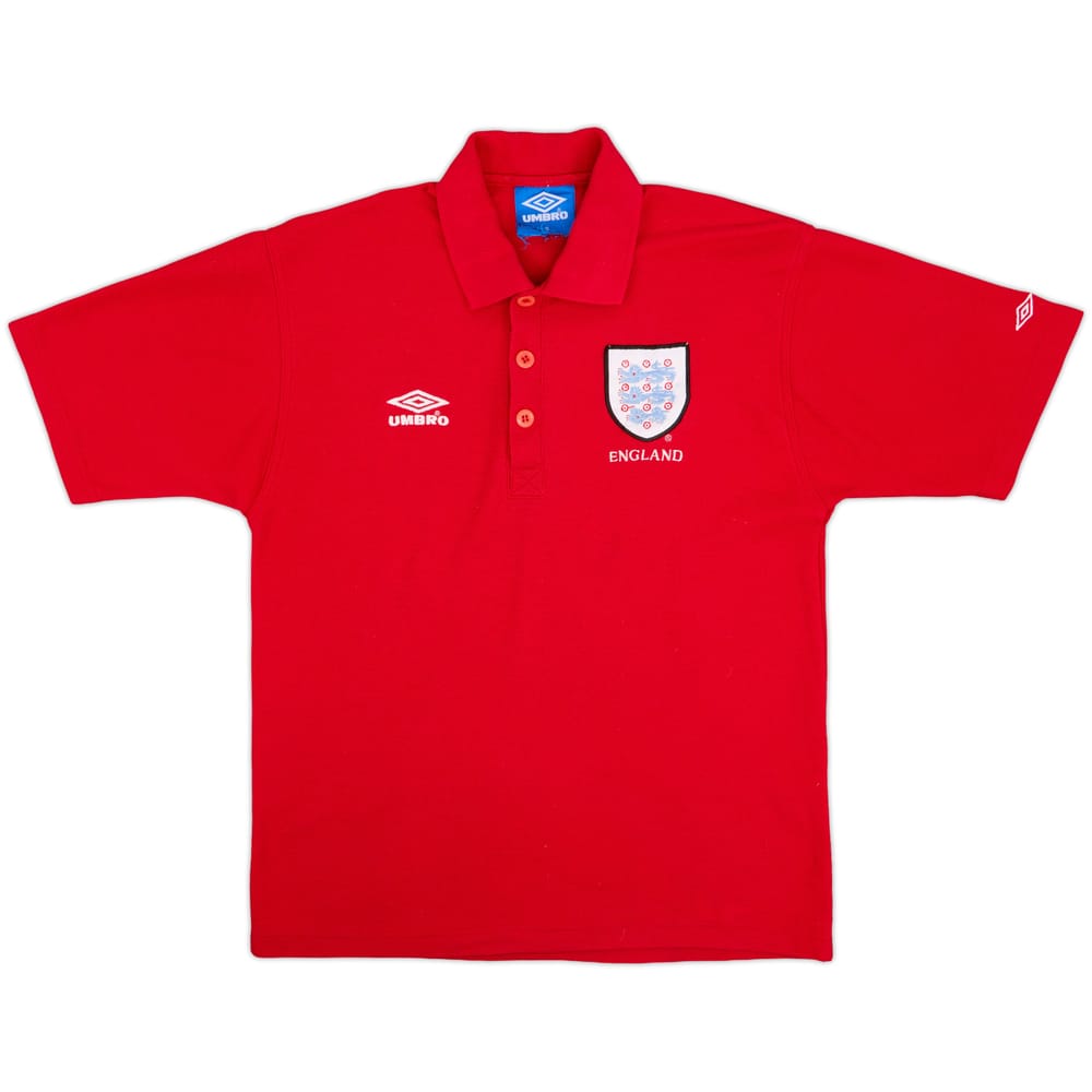 1998 England Umbro Polo Shirt - 8/10 - (S)