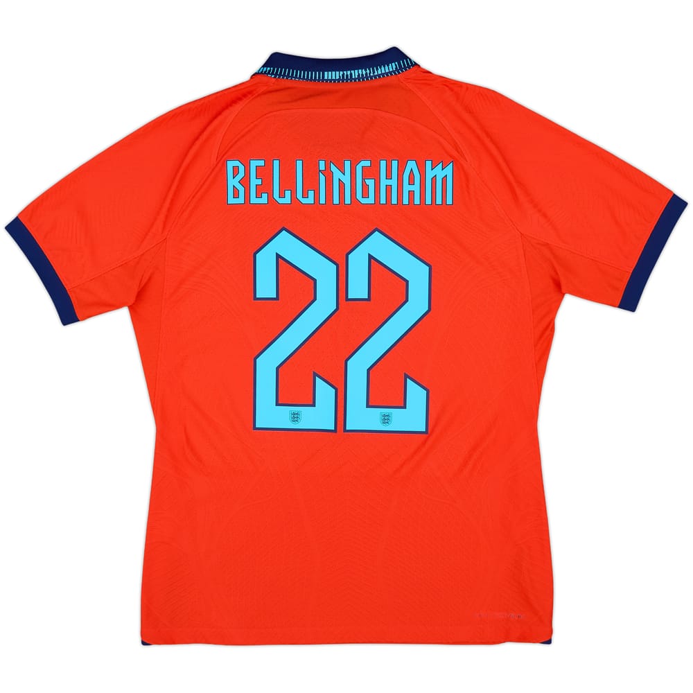 2022-23 England Authentic Away Shirt Bellingham #22 - 9/10 - (L)
