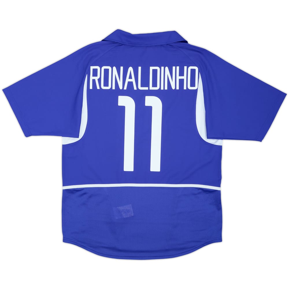 2002-04 Brazil Away Shirt Ronaldinho #11 - 10/10 - (M)