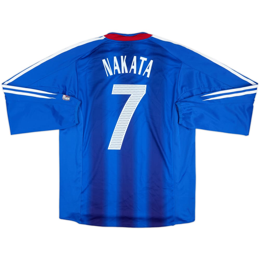 2004-06 Japan Authentic Home L/S Shirt Nakata #7 - 6/10 - (L)