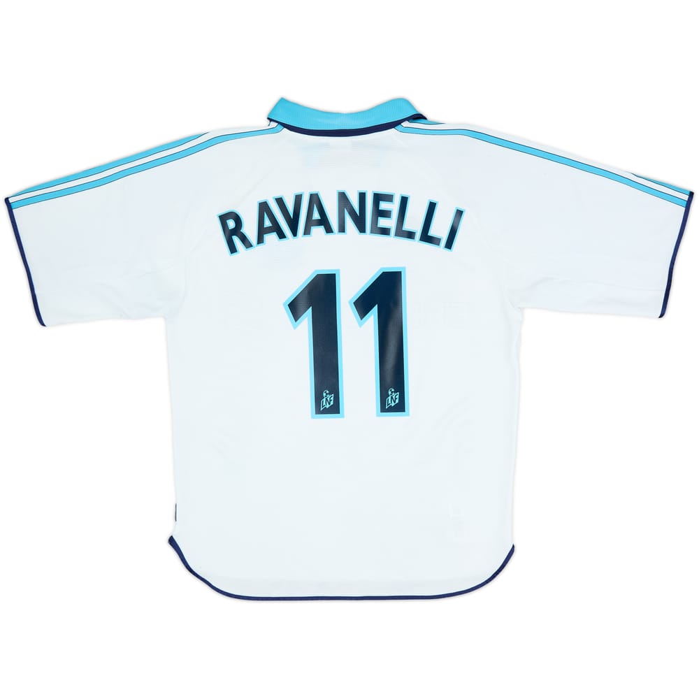 1999-00 Olympique Marseille Home Shirt Ravanelli #11 - 6/10 - (S)